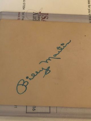 Billy Martin signed GPC dated 1952 incredibly early signature Full JSA 2
