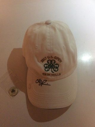 Chez Reavie Signed 2017 Us Open Hat— Erin Hills