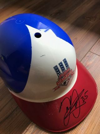 1997 All Star Signed Auto Frank Thomas White Sox Baseball Full Batting Helmet 6