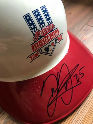1997 All Star Signed Auto Frank Thomas White Sox Baseball Full Batting Helmet 7
