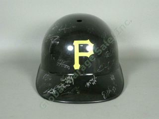 2015 West Virginia Black Bears Team Signed Baseball Helmet Pittsburgh Pirates Nr