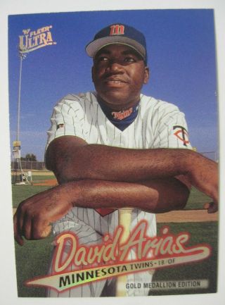 1997 Fleer Ultra Gold Medallion Baseball Card G518 David Arias Ortiz Rc Rookie