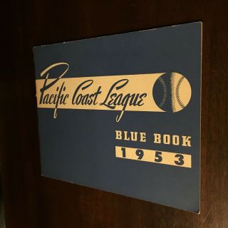 Pacific Coast League Baseball Blue Book 1953 Hollywood Oakland Seattle Portland