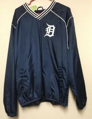 Detroit Tigers Mlb Baseball Warm Up Jacket Adult Xl Ex Shape