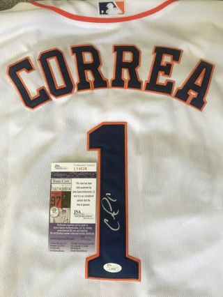 Carlos Correa Jsa Astro Signed Auto Autographed Jersey Future Hof