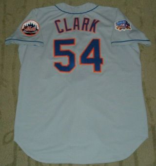 York Mets Mark Clark Game Worn Jersey (cubs Rangers Cardinals Indians)