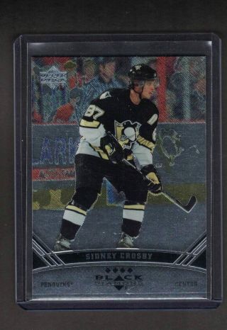 Ud 06/07 Black Diamond Sidney Crosby Quad Card 164 Pittsburgh Penguins
