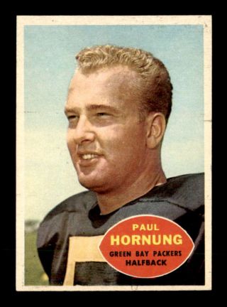 1960 Topps 54 Paul Hornung G/vg X1679166
