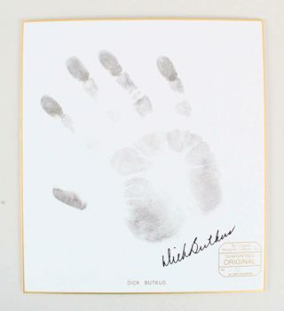 Gale Sayers & Dick Butkus Signed Hand Prints Bears - 2