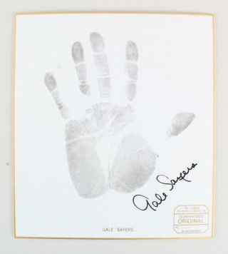 Gale Sayers & Dick Butkus Signed Hand Prints Bears - 4