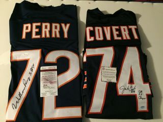 William Perry & Jim Covert Autographed Signed Bears XL Jersey ' s - JSA / Schwartz 3