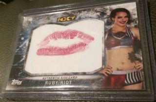 Ruby Riot Riott Authentic Kiss Card Wwe /99