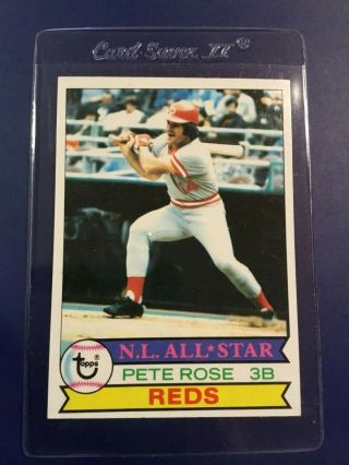 1979 Topps 650 Pete Rose Cincinnati Reds Great Card Nm,  Sharp Look