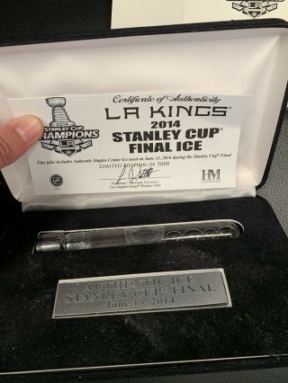 La Kings Ice Hockey Stanley Cup Final Game Ice Collectors Item (6/13/2014)