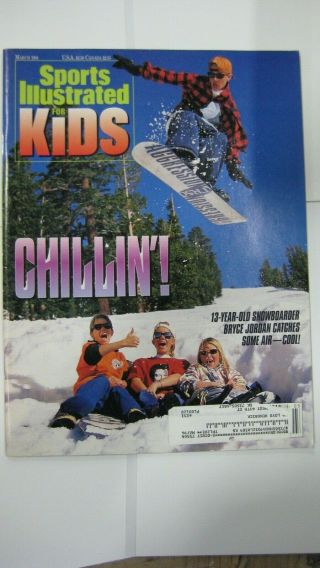 March 1994 Bryce Jordan Snowboarding Sports Illustrated For Kids