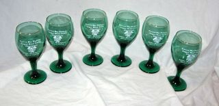 Set Of Six (6) Green Bay Packers Bowl Xxxi Champions Glass Mike Holmgren