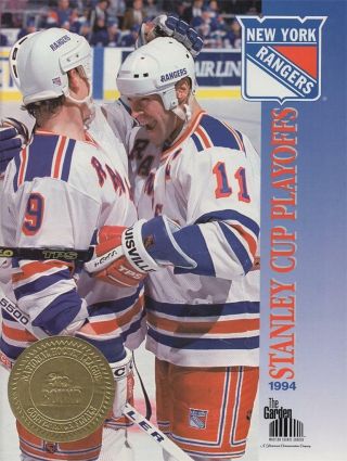 1994 Stanley Cup Playoffs Program Round 3 - Devils Vs Rangers - Matteau,  Matteau