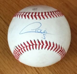 Carlos Tocci Texas Rangers Signed Autograph Game El Baseball