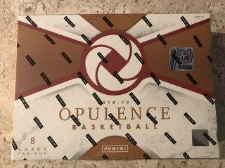 2018 - 2019 Panini Opulence Fotl First Off The Line Hobby Box.  In Hand