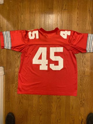 Vintage Ohio State Buckeyes Nike 45 Archie Griffin Football Red Jersey XXL Vtg 6