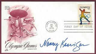 Nancy Kerrigan,  Olympic Medalist,  Signed Postal Cover,  T.  B.  E Corporation