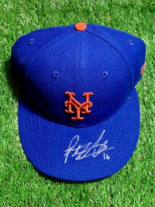 Pete Alonso Signed York Mets Ac Era 59fifty On Field Hat Cap
