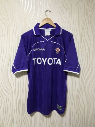 Ac Fiorentina 2001 2002 Home Football Soccer Shirt Jersey Calcio Magila Diadora