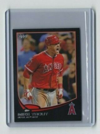 2013 Topps Mini Mike Trout 2012 Al Roy Black Parallel 5/5 Los Angeles Angeles