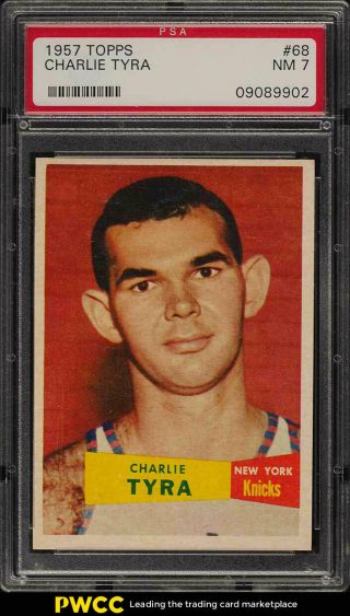 1957 Topps Basketball Setbreak Charlie Tyra 68 Psa 7 Nrmt (pwcc)