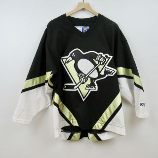 Ccm Nhl Pittsburgh Penguins Hockey Jersey Black Official Size Medium
