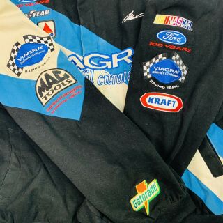 RARE Vintage Mark Martin NASCAR Viagra Jacket Size Large Needs Cleaning 6