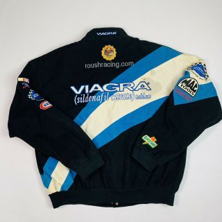 RARE Vintage Mark Martin NASCAR Viagra Jacket Size Large Needs Cleaning 7