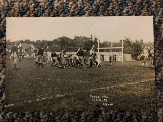 1913 University Of Michigan Football Rppc Postcard Freshman Vs Ypsilanti