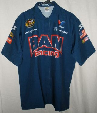 Bam Racing Nascar Nextel Cup Dodge Race Team Issued Pit Crew Shirt Large