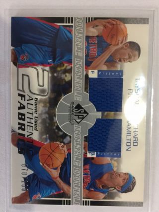 Detriot Pistons Basketball Jersey Cards (j Dumars,  Hamilton,  Monroe,  Stuckey,  Knight