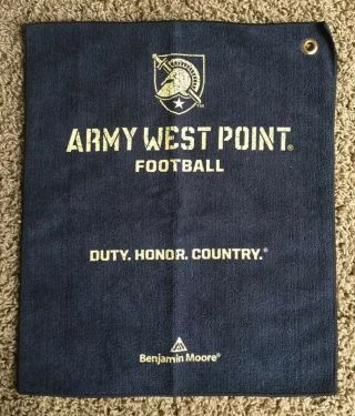 Army West Point Football Hand Towel Rag Black And Gold