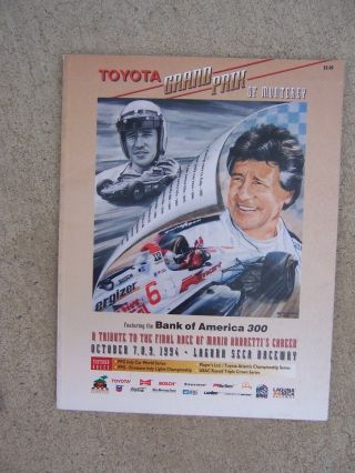 1994 Toyota Grand Prix Auto Race Monterey Last Mario Andretti Race Laguna Seca S