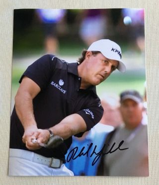 Pga Golf Legend Phil Mickelson Signed Autographed 8x10 Photo