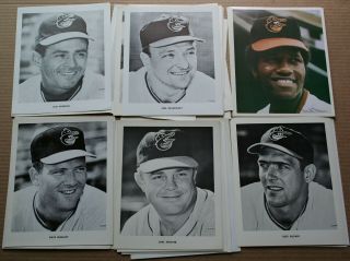 (30) 1960’s – 1970’s Baltimore Orioles Baseball Team Issue Photos (26) Different