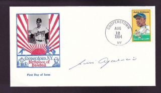 Luis Aparicio Signed 1984 Hall Of Fame Induction Cachet Fdc Cover White Sox