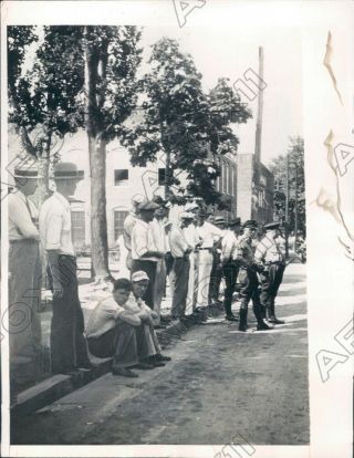 1932 High Point Nc Striking Workers Of 14 Hosiery Mills & Guardsmen Press Photo
