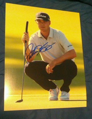 Patton Kizzire Autographed Signed 11x14 Photo Kazzire Golf Ball Open Ryder Flag