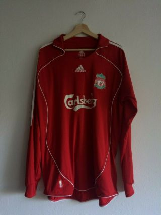 Liverpool Home Football Shirt 2006 - 2008 Size Xl Long Sleeve