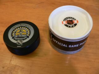 Florida Panthers 10 Years Official Game Puck