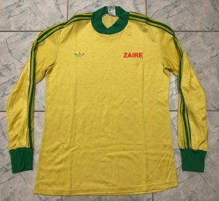 Zaire 1988 (dr Congo) Soccer Jersey Football Shirt Maillot Size S