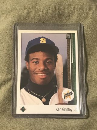 1989 Upper Deck 1 Baseball Ken Griffey Jr Rc Rookie Card One Owner