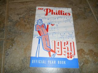 1950 Philadelphia Phillies Year Book Whiz Kids Vintage World Series