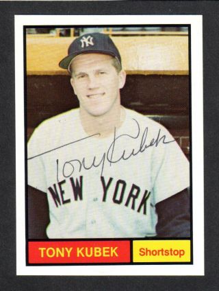 Renata Galasso 18 1961 York Yankees Tony Kubek Signed Autograph Auto