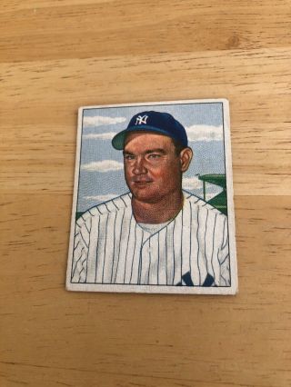 1950 Bowman Baseball Card 139 Johnny Mize Yankees Ex,  /exmt