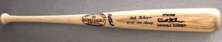 Bob Gibson Signed “64 - 67 WS Champ” Signature Model Baseball Game Bat JSA 2
